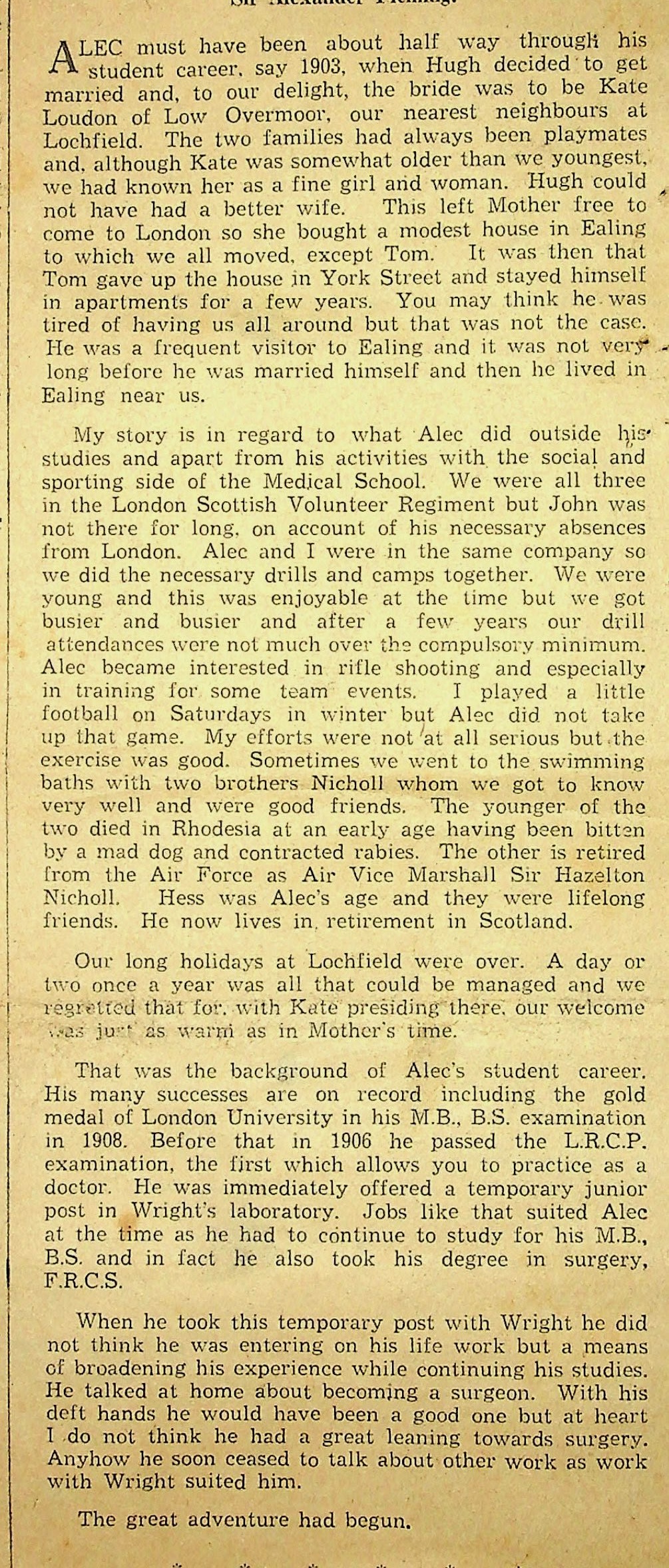 Section 1 of Robert Fleming article 7